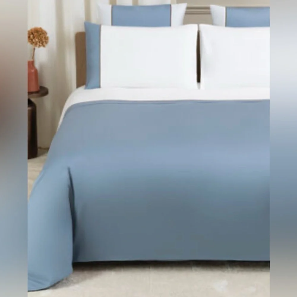 Frette powder blue euro sham (2 as a set) NWT